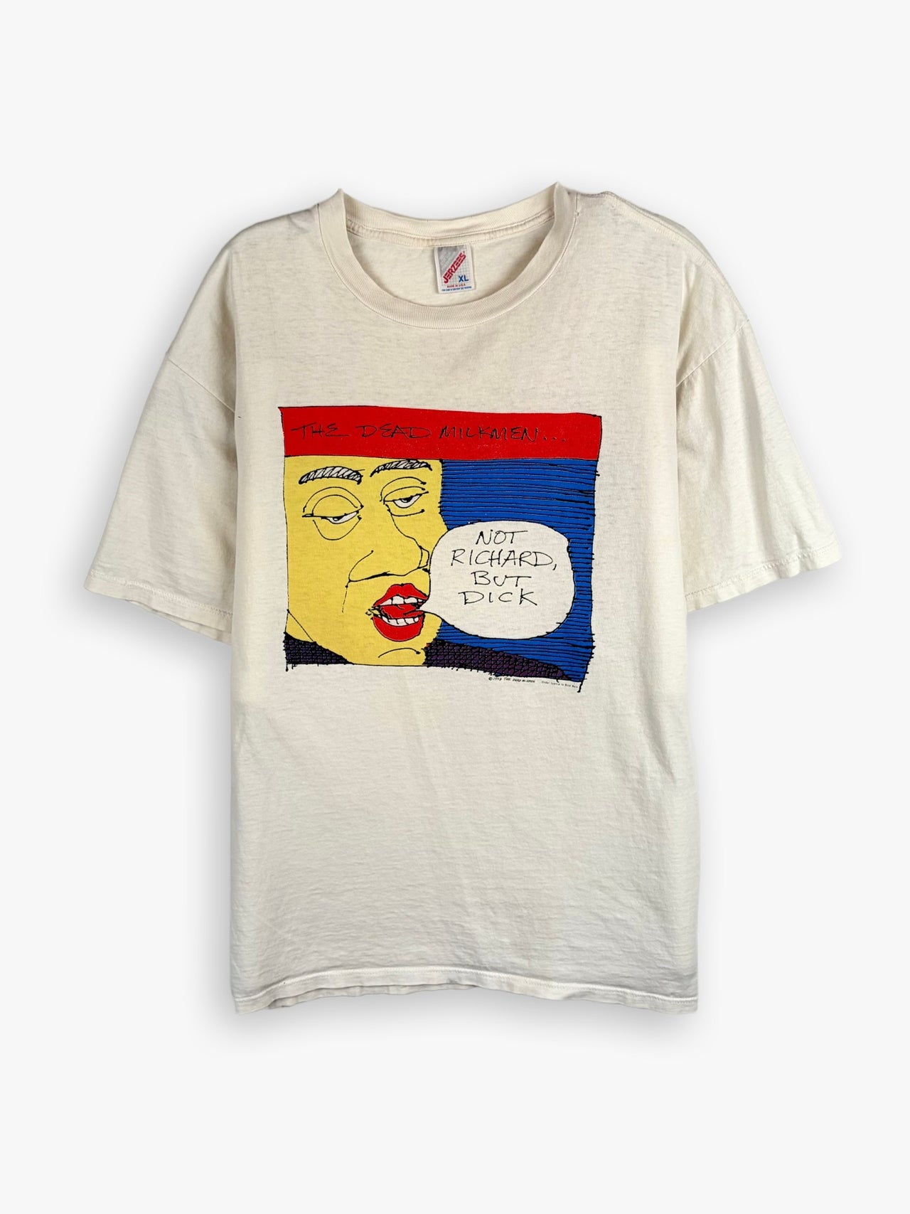 1993 The Dead Milkmen Not Richard, But Dick Album ”Dick Is Swell” T-Shirt
