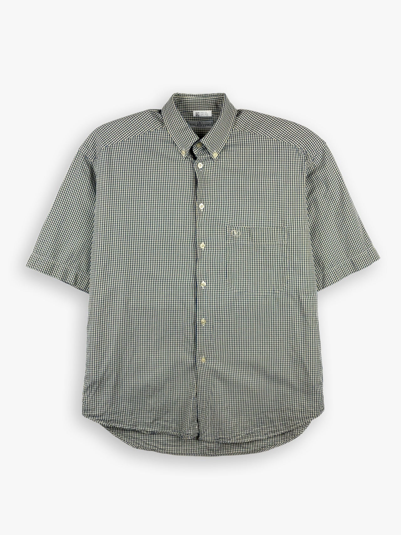 1980s Valentino Chemises Short Sleeve Button Shirt