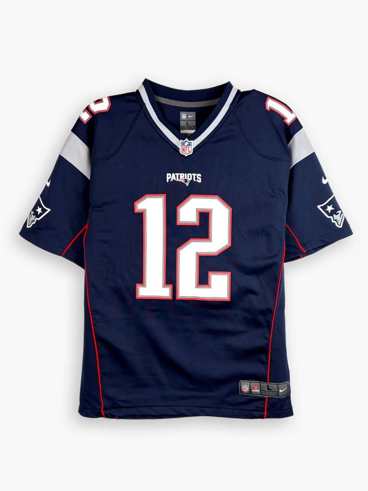 2016-2017 NFL Nike On Field New England Patriots Tom Brady Home Jersey
