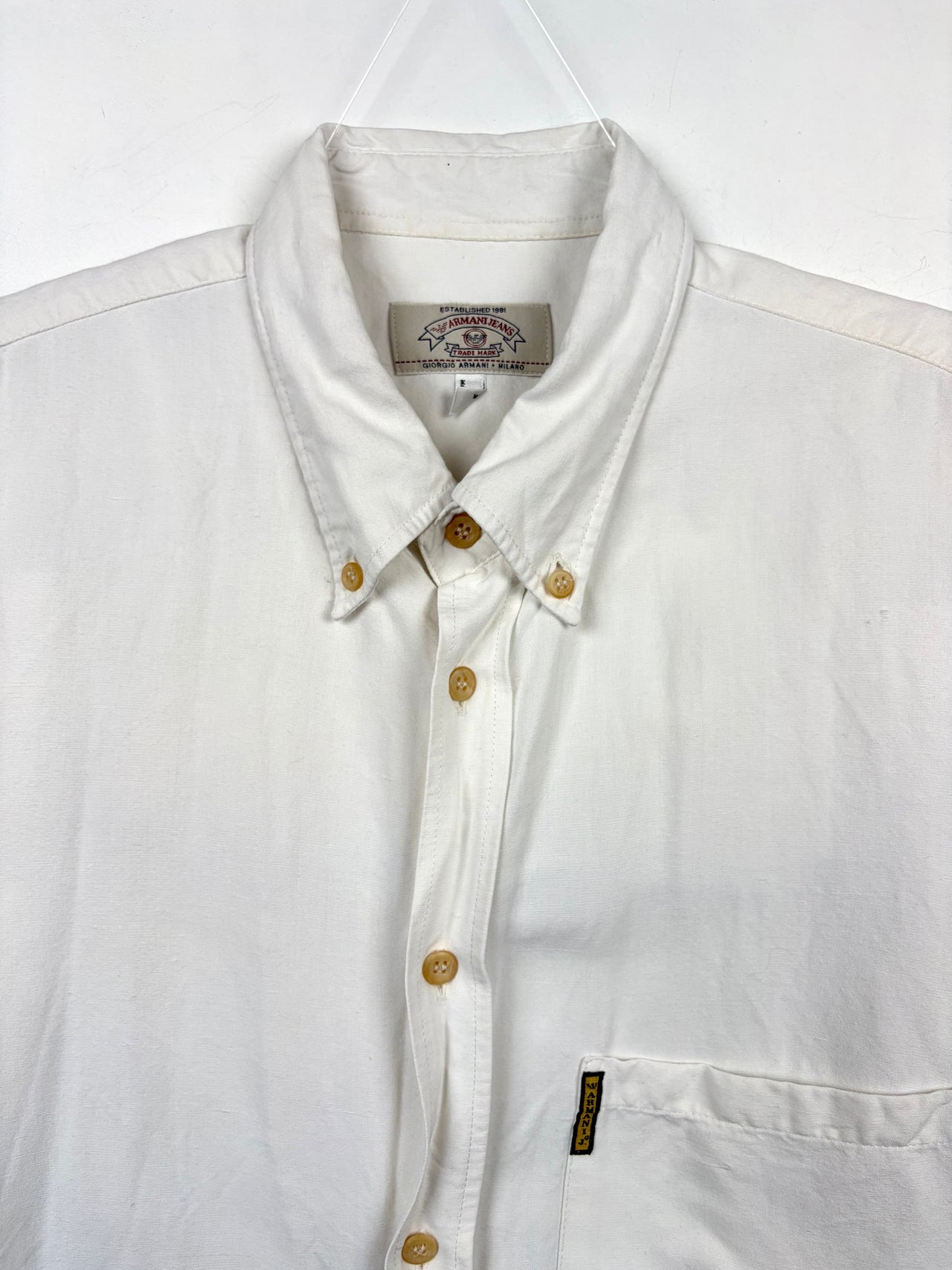 1990s Armani Jeans Short-sleeve Button Shirt