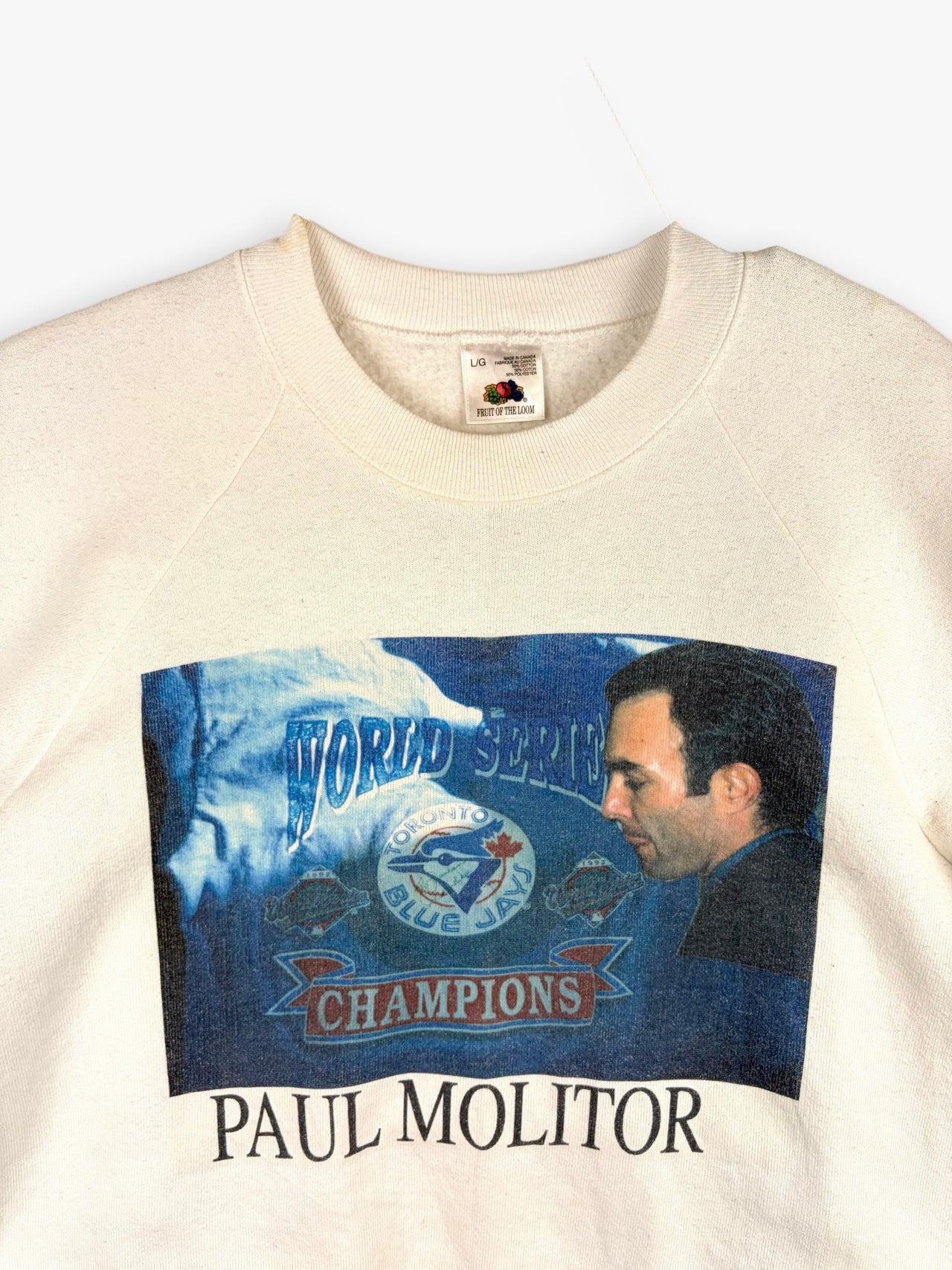 1992-1993 Toronto Blue Jays World Series Champions Paul Molitor Sweatshirt