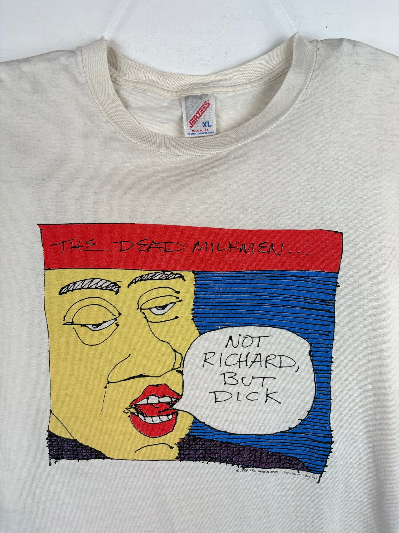 1993 The Dead Milkmen Not Richard, But Dick Album ”Dick Is Swell” T-Shirt