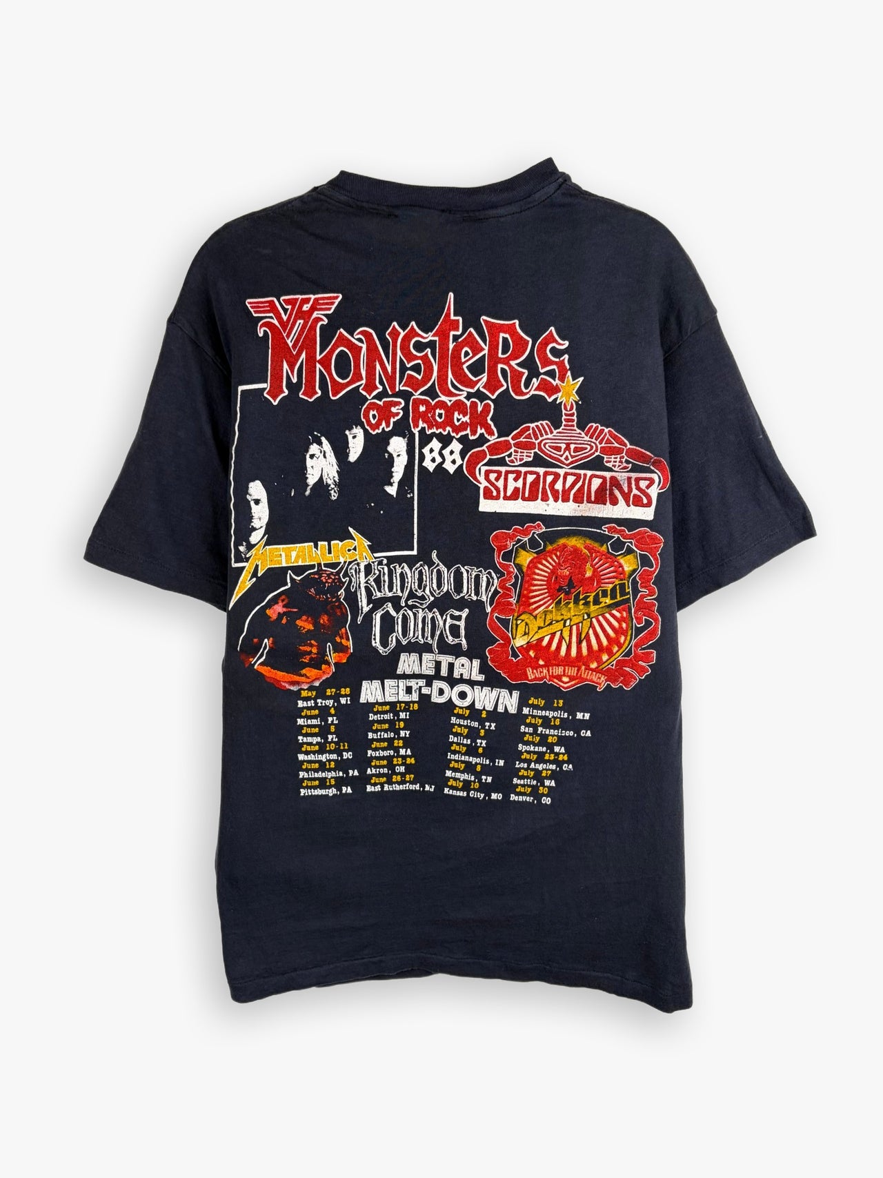1988 Monsters of Rock Metal Madness Tour T-Shirt
