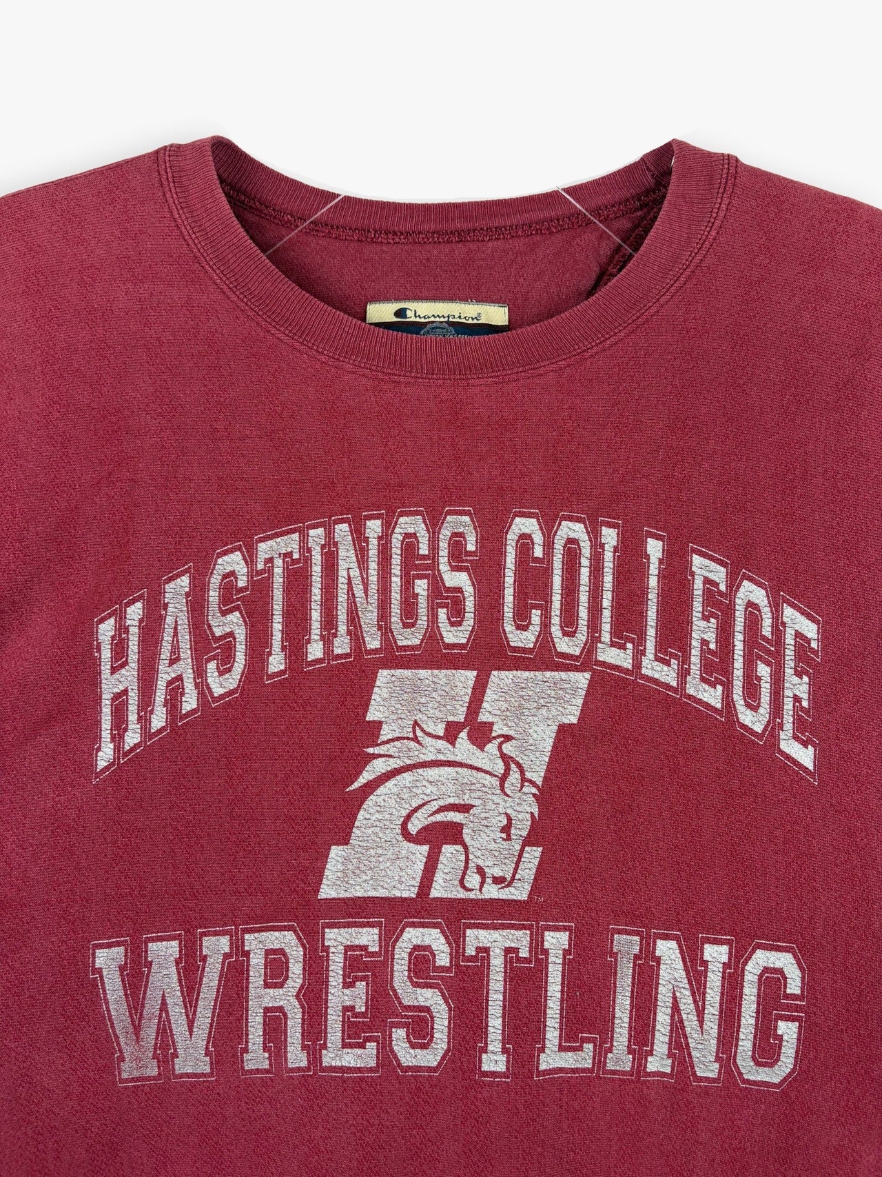 1990s Champion Reverse Weave Hastings College Wrestling Sweatshirt
