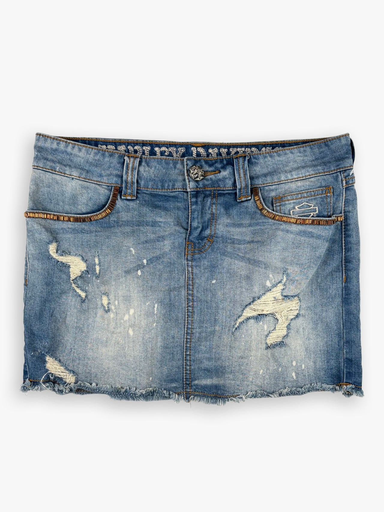 Harley Davidson Denim Skirt