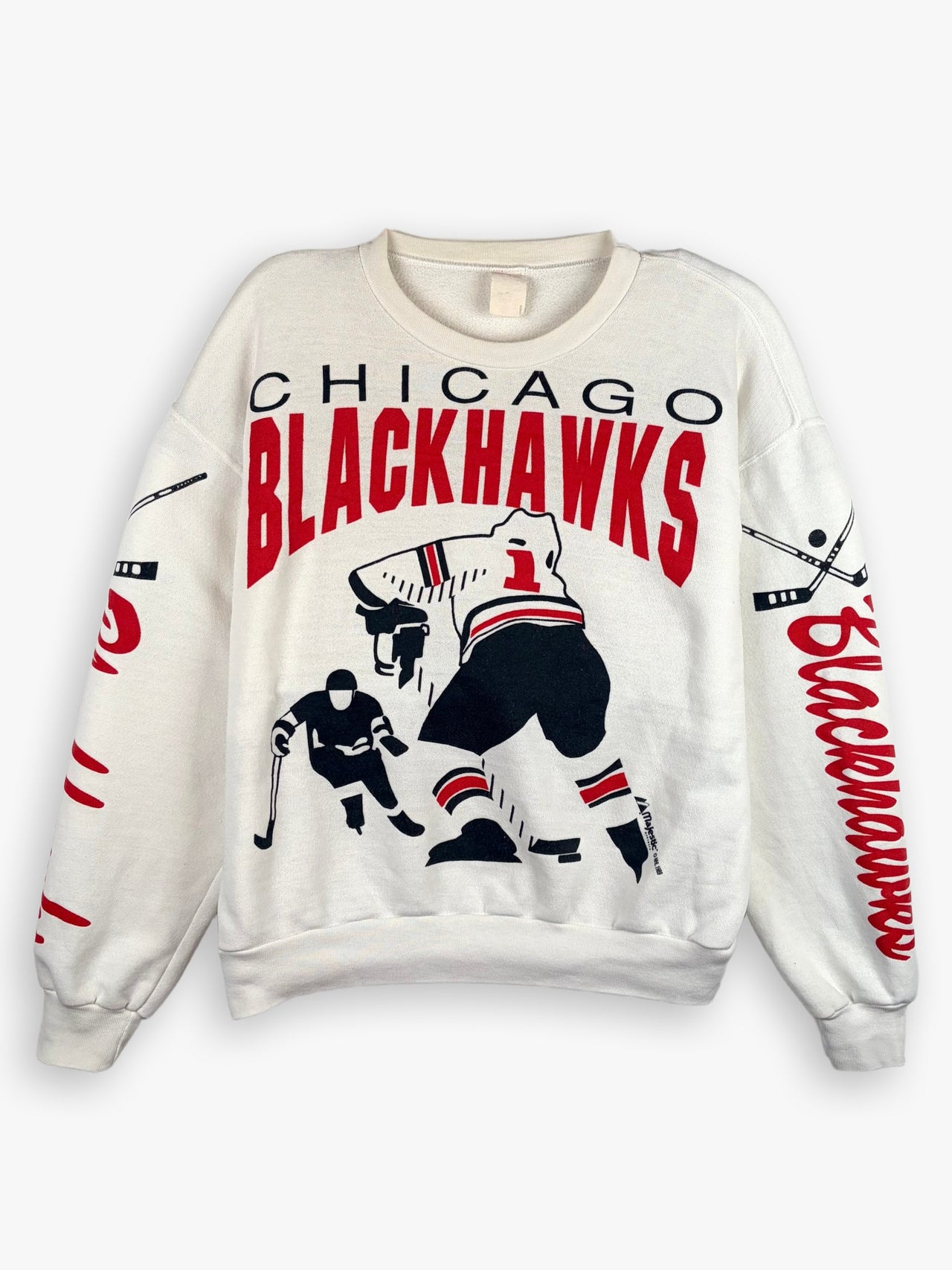 1989 Majestic Chicago Blackhawks NHL Sweatshirt