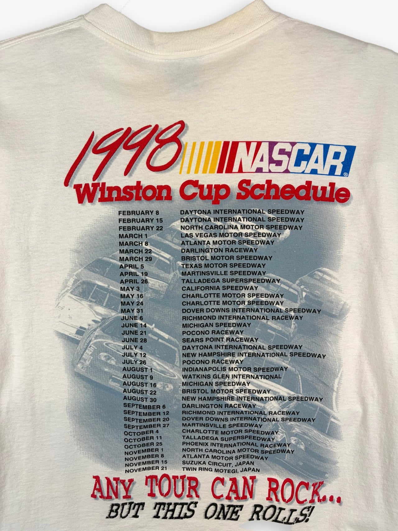 1998 Nascar Rolling On Tour T-Shirt