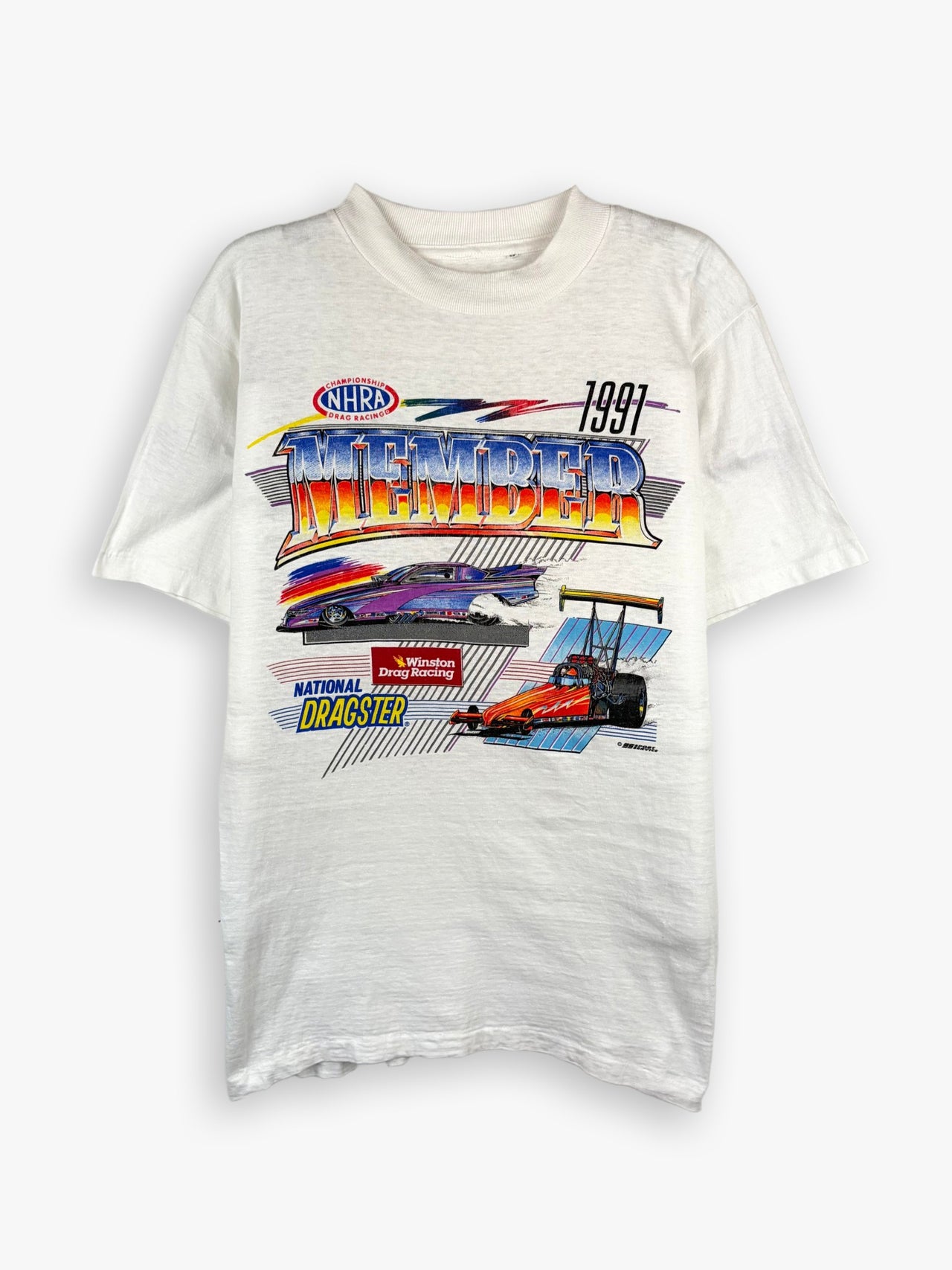 1991 NHRA Member Winston Drag Racing National Dragster T-Shirt