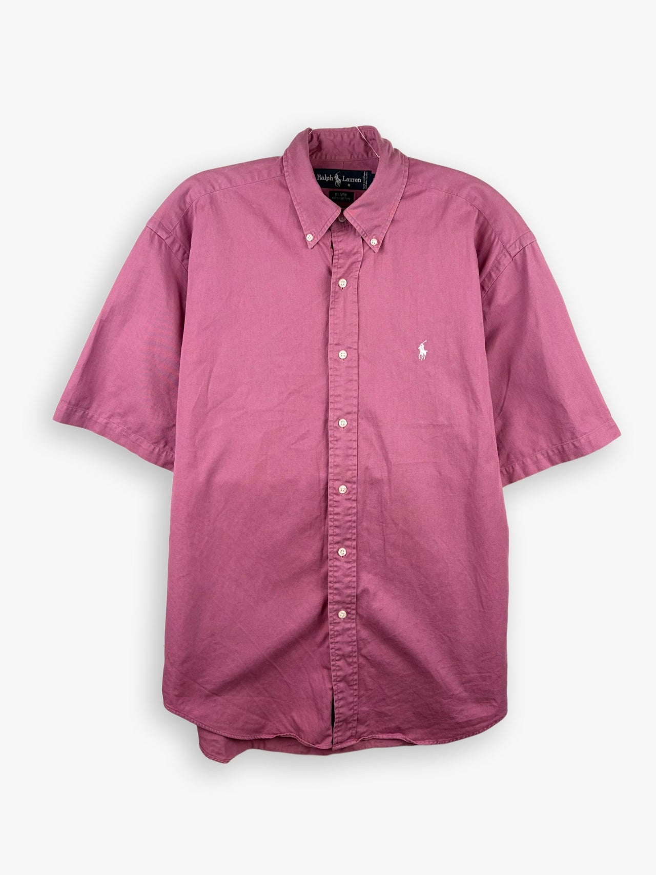 1990s Ralph Lauren Blaire Button Down Short Sleeve Shirt