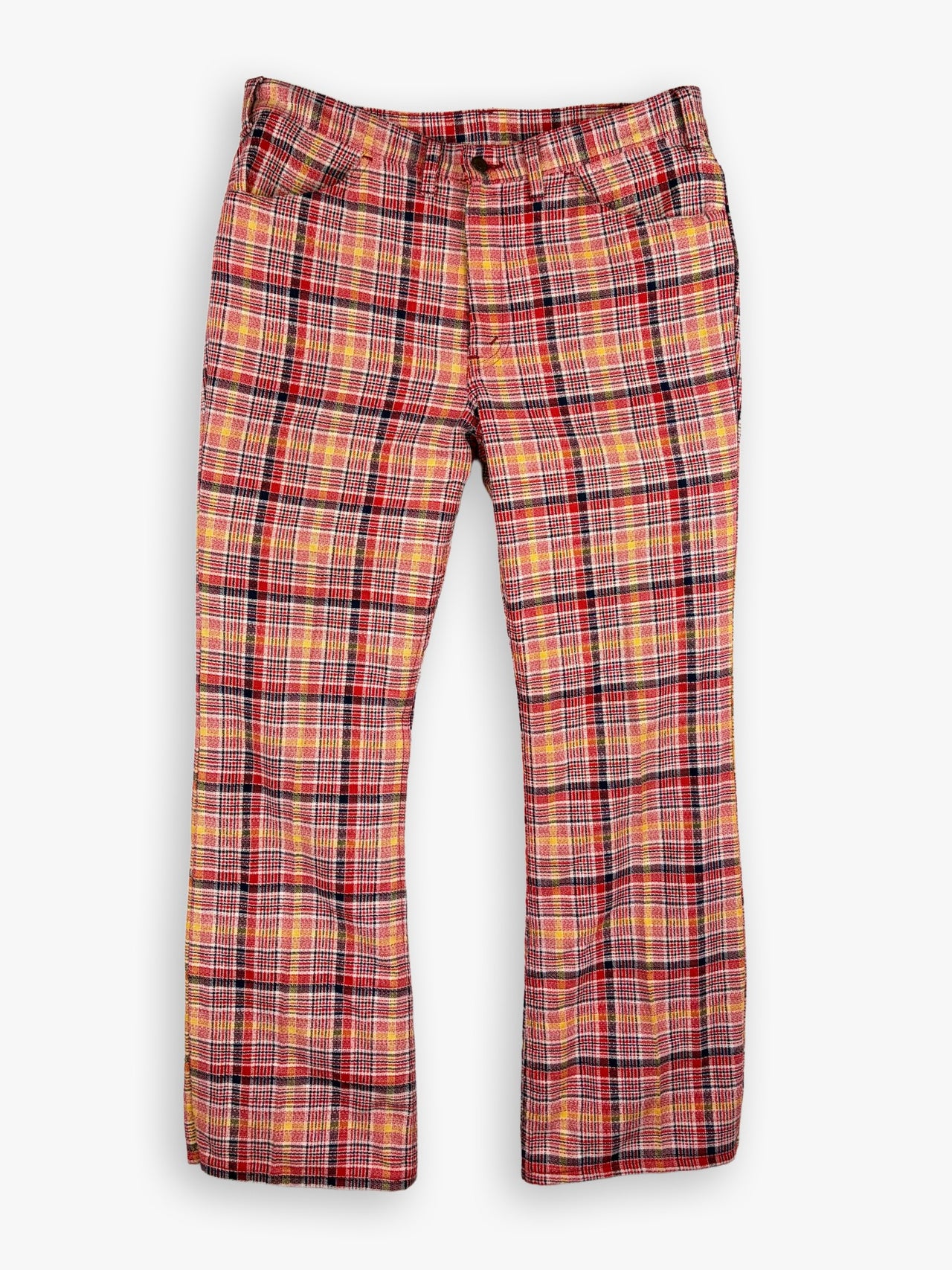 1970s Levi’s Plaid Flared Pants