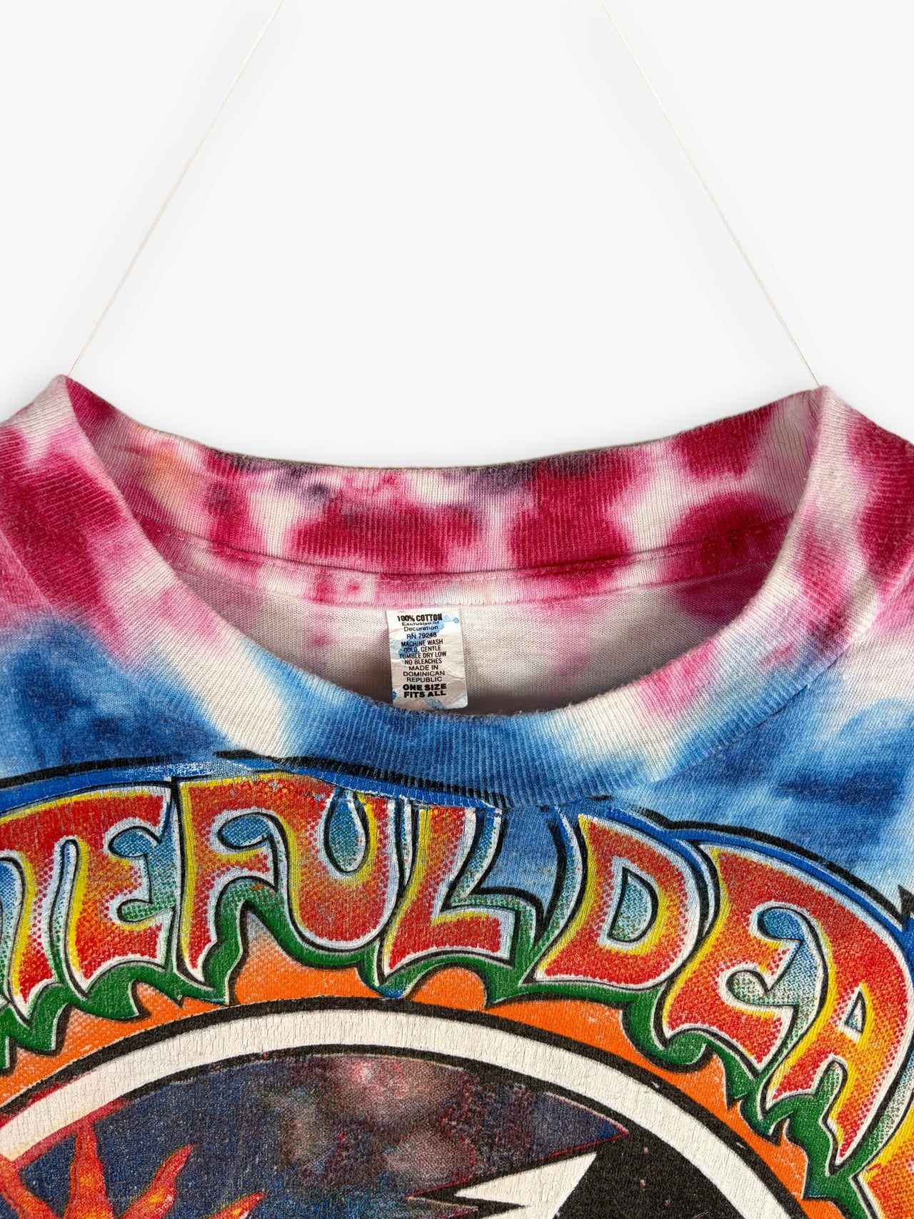 1995 Grateful Dead 30th Anniversary Summer Tour Tie Dye Bootleg T-Shirt