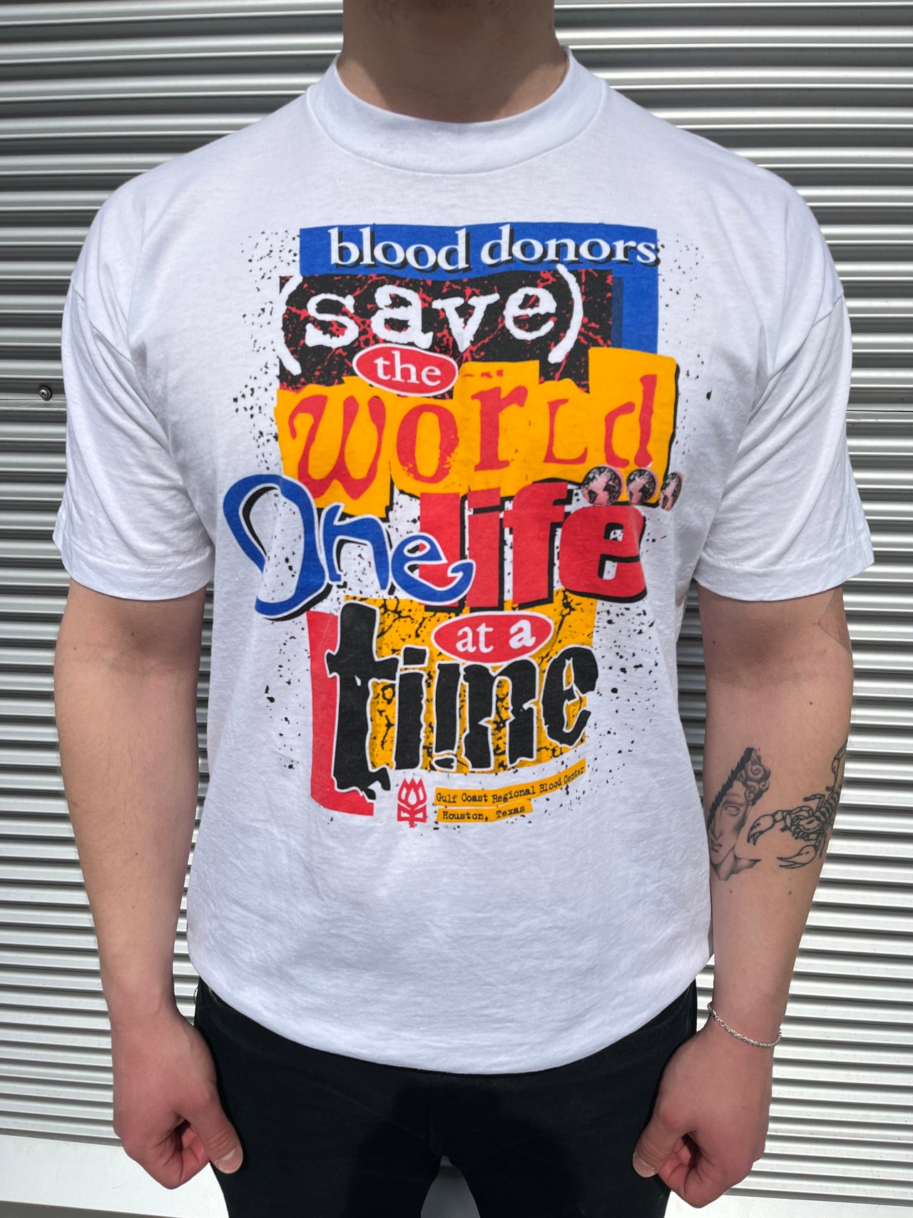 1990s Blood Donors Houston Texas T-Shirt