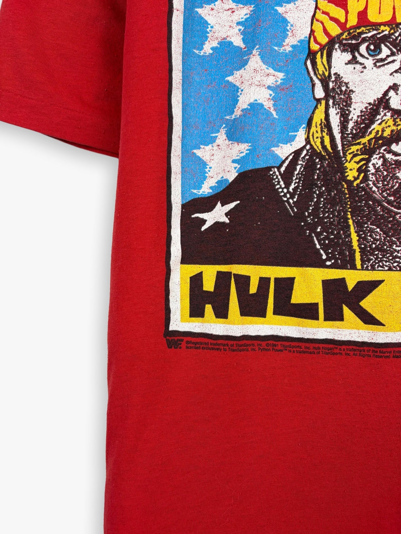 1991 WWF Hulk Hogan WWE Promo T-Shirt