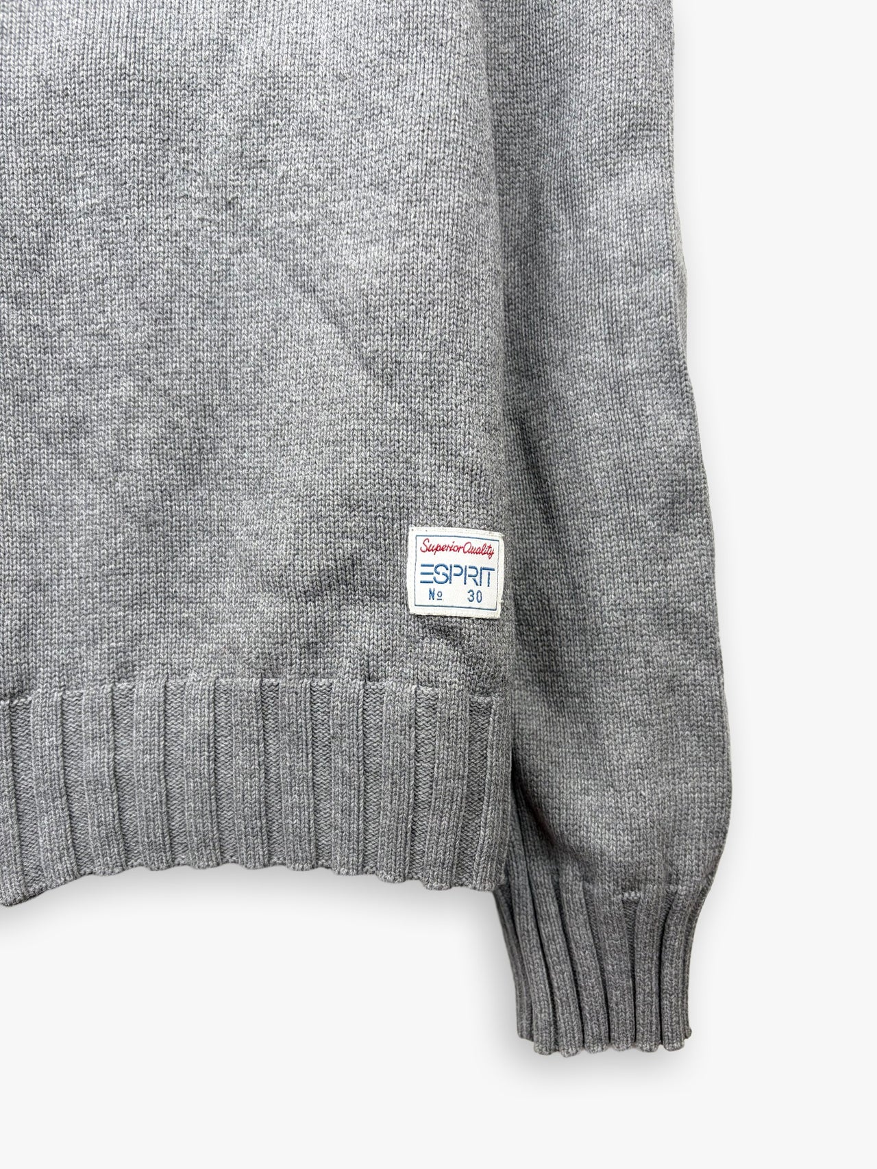 2000s Esprit Zip Up Knit Sweater