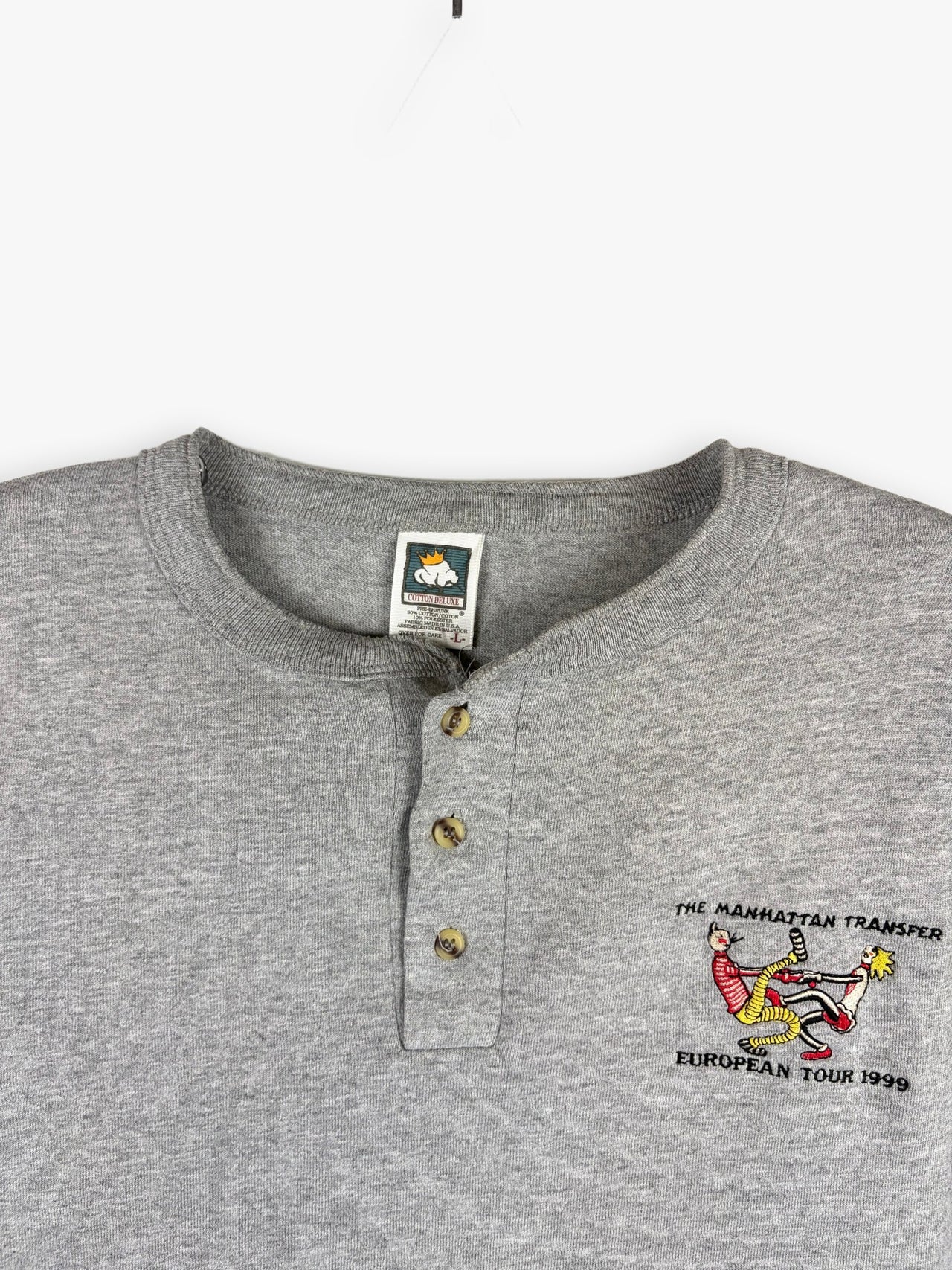 1999 The Manhattan Transfer European Tour Henley Long-sleeve Shirt