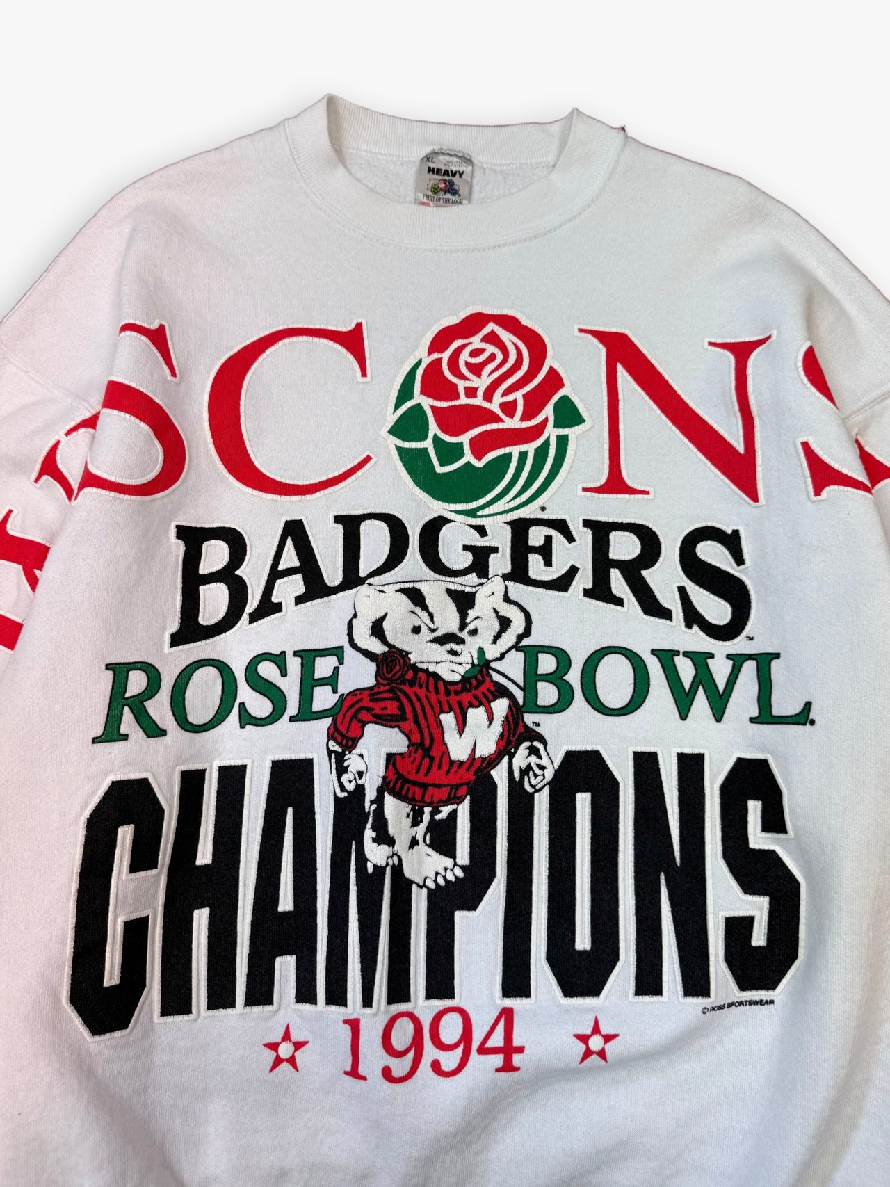 1994 Wisconsin Badgers Rose Bowl Champions Sweatshirt