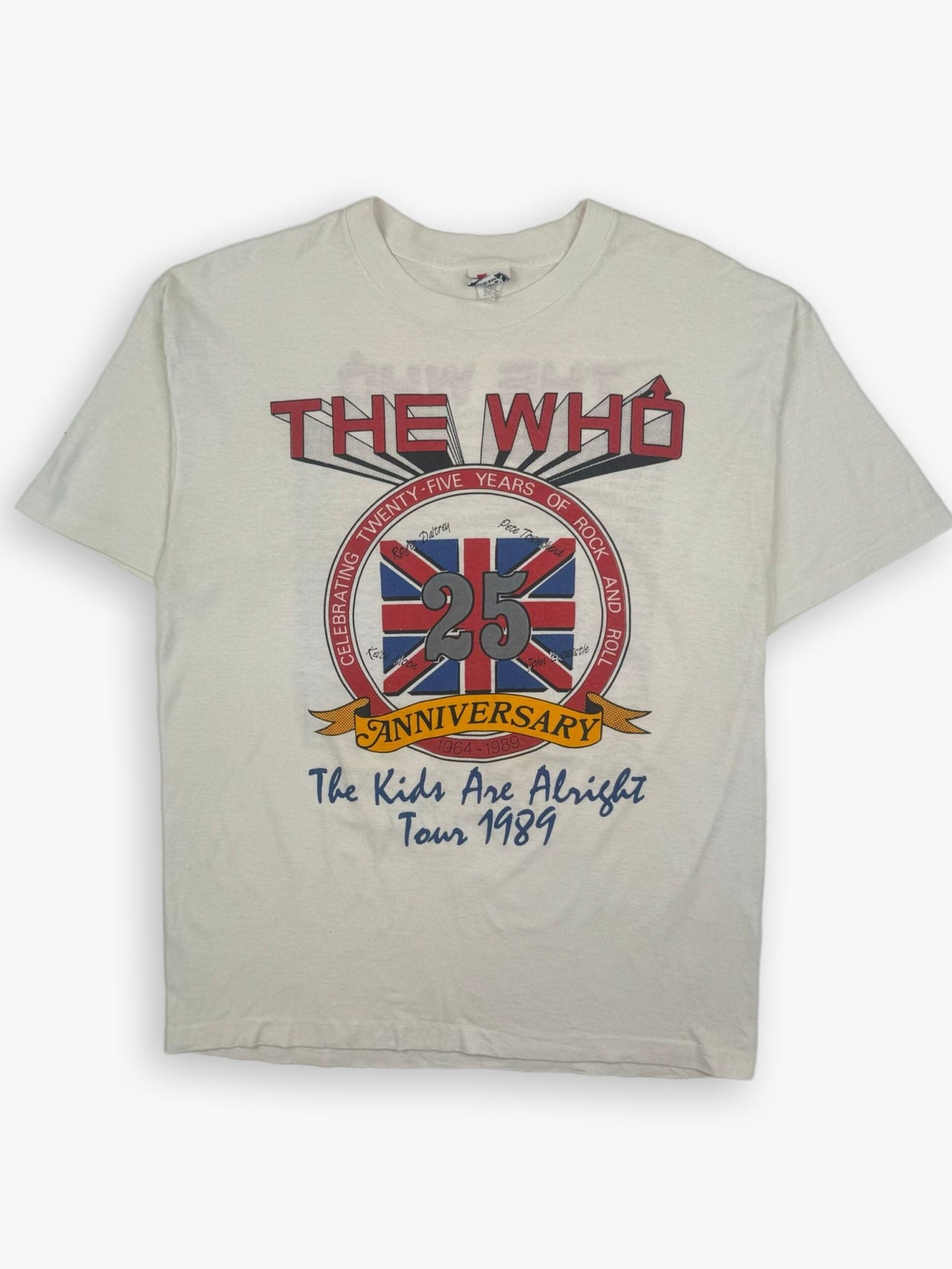 1989 The Who 25th Anniversary The Kids Are Allright USA Tour T-Shirt