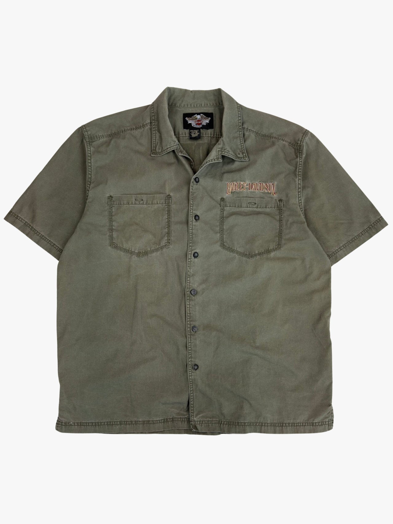 2000's Harley Davidson Short Sleeve Button Up Shirt