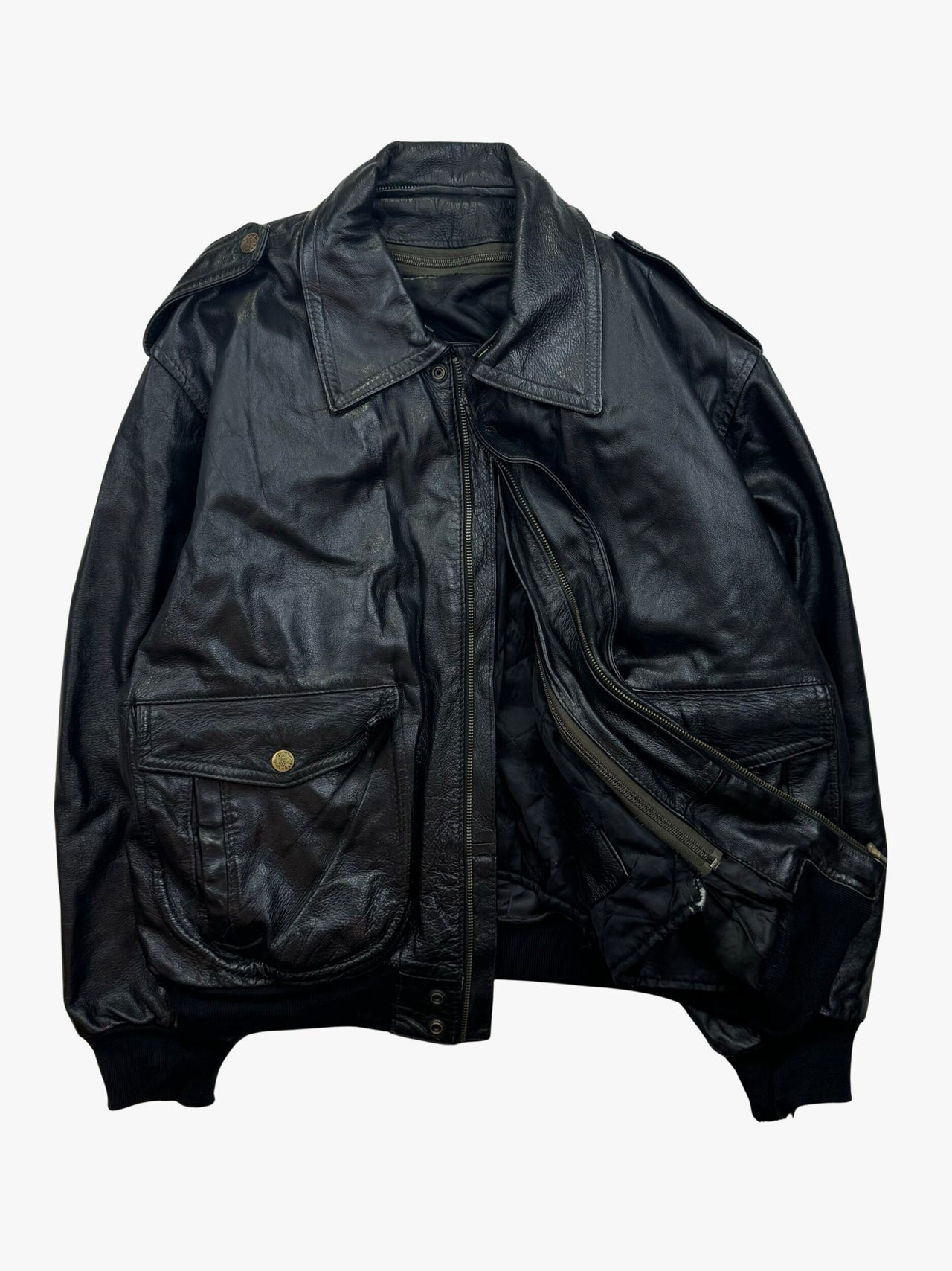 A-2 Flight Bomber Leather Jacket