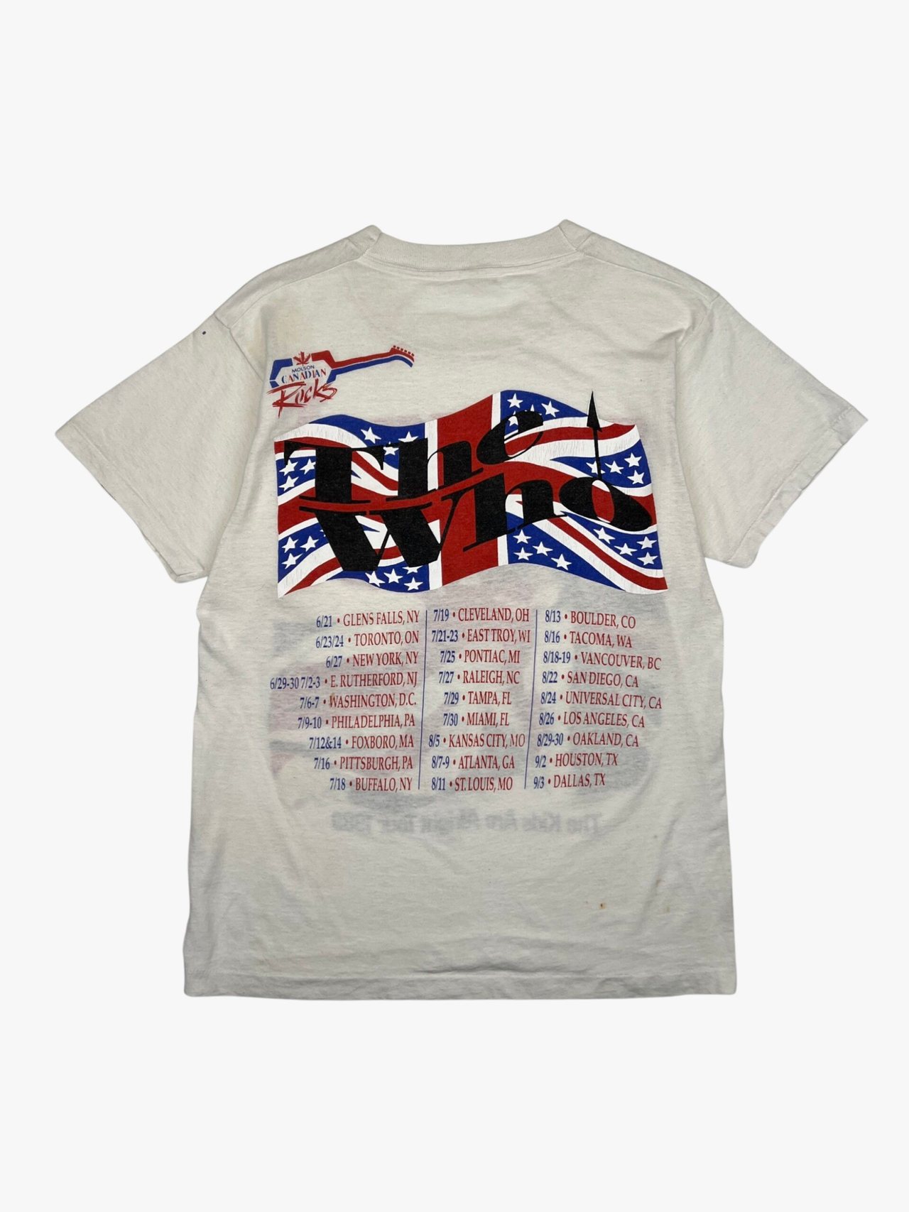 1989 The Who The Kids are Alright Tour T-Shirt