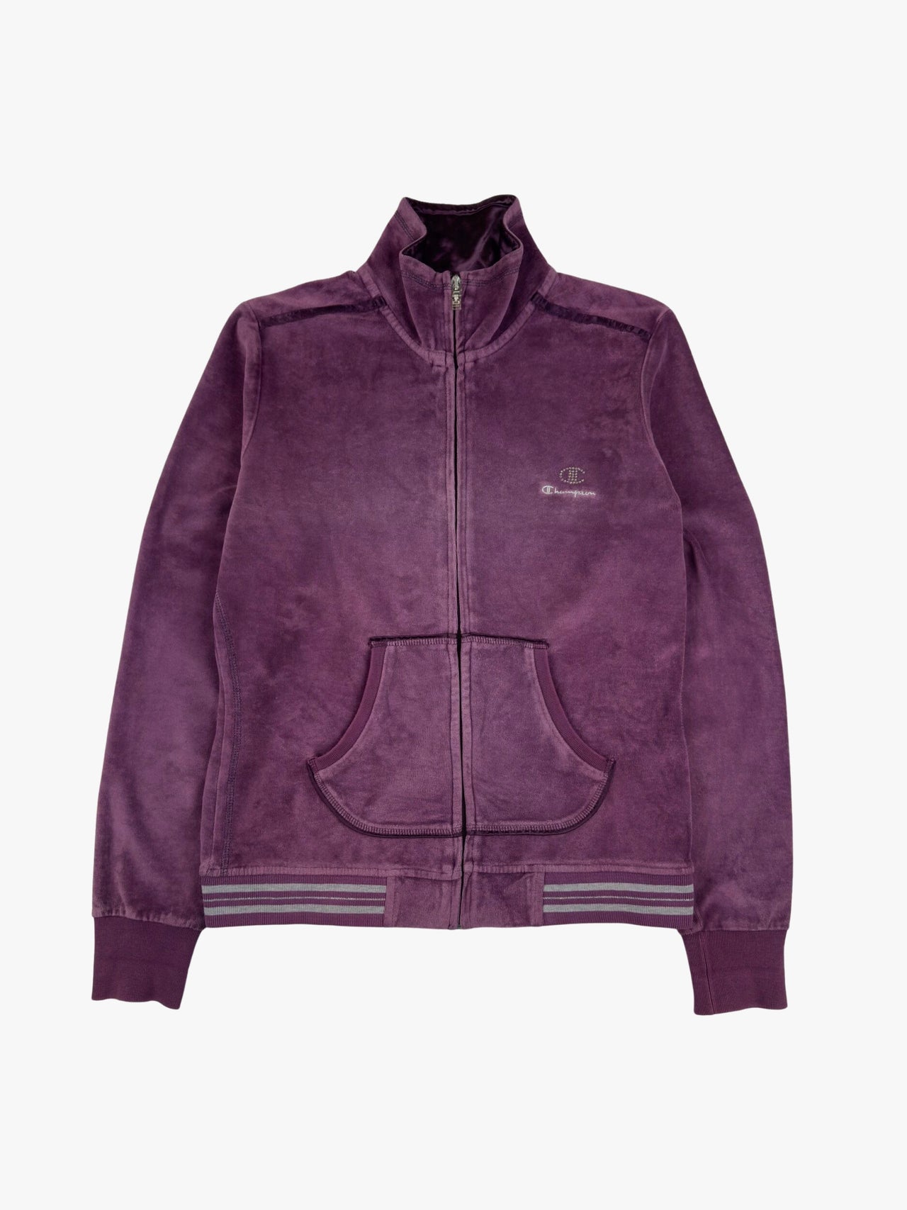 Champion Sport Velour Zip Up Track Top