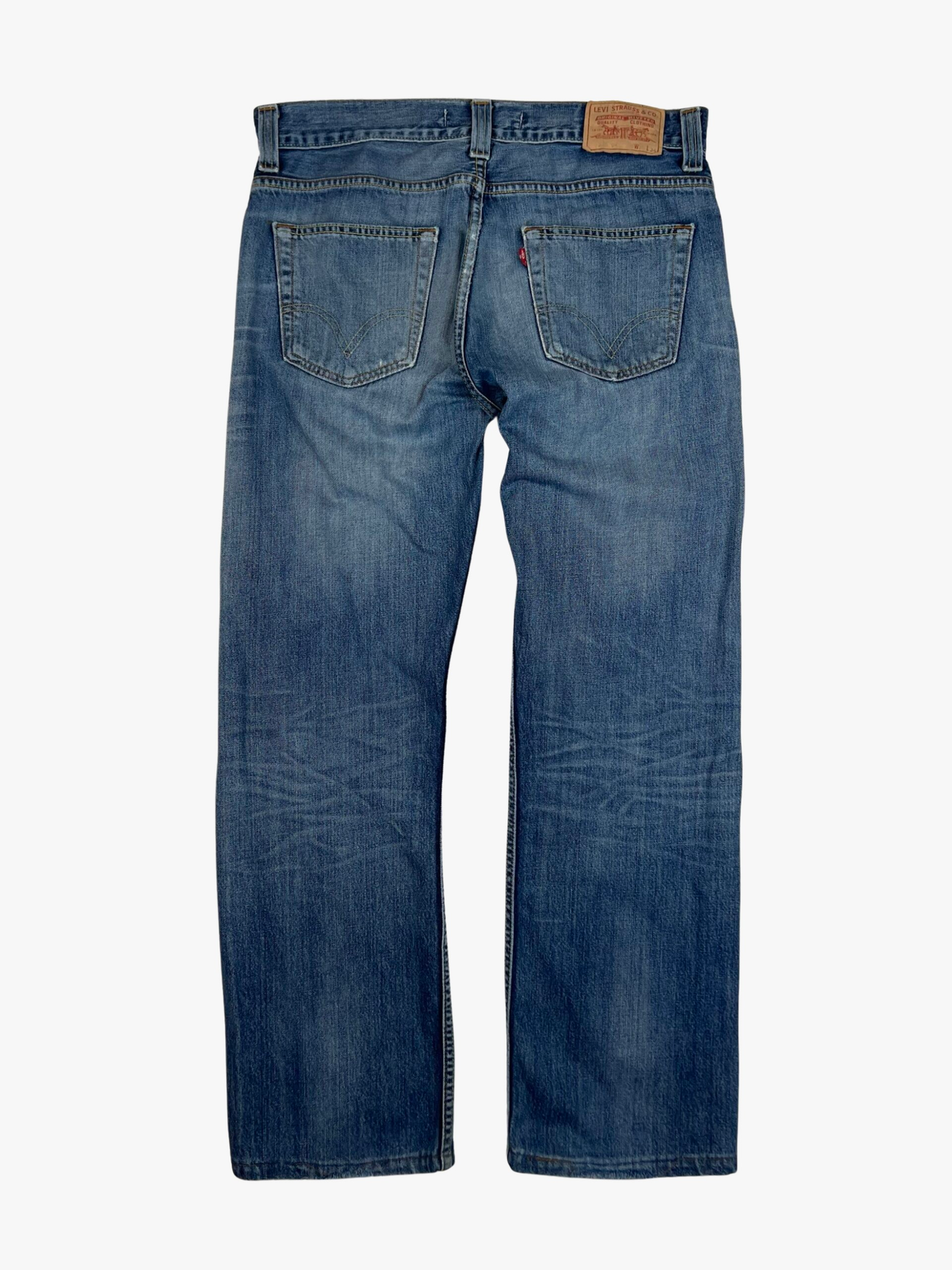 Distressed Levi’s 506 Straight Leg Jeans
